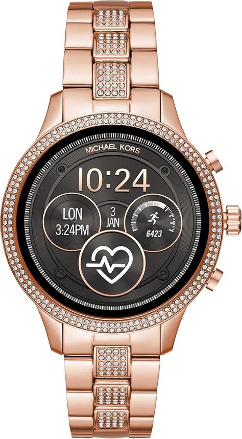 diamond michael kors smartwatch women|Michael Kors watch women black.